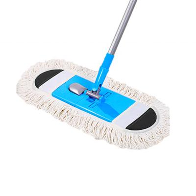 China Sustainable Hotel Flat 360 Long Dust Push Cotton Thread Broom for sale