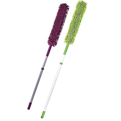 China House Dusting Household Cleaning Double Sided Stretchy Microfiber Duster With Super Long Handle Reach for sale