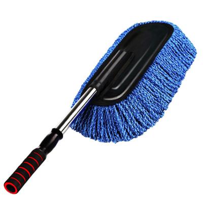 China Automotive Telescopic Broom Nano Fiber Cleaning Brush Car Wax Dust Duster for sale