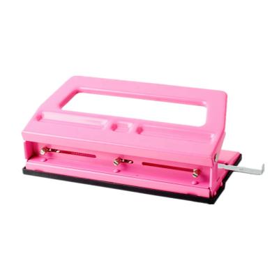 China House. Office. School Desk Fastener Secure 3 Hole Adjustable Paper Punch Manual Hole Punch for sale