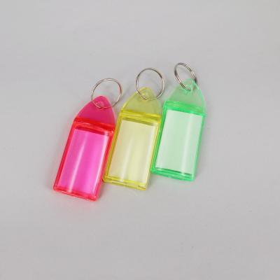 China Simple and easy key ring for Home Office School Name Card Multi-Color Master Chain Key Indicator for sale