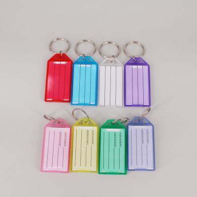 China Simple and easy key ring for Home Office School Name Card Multi-Color Master Chain Key Indicator for sale