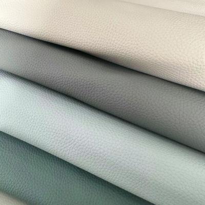 China PVC Falsches Leder Polstergewebe Lychee PVC Sofa Leder Kratzfest zu verkaufen