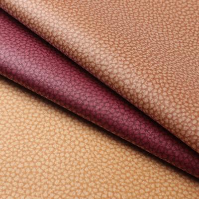 China Litchi Leather Stoff 1,2 mm Atmung Leeder Stoff für Sofas / Kissen zu verkaufen