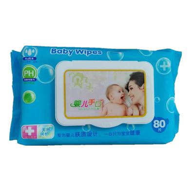 China Daily Cleansing Organic Degradable Baby Soft Wet Cotton Cloth Skin Care Wip for sale