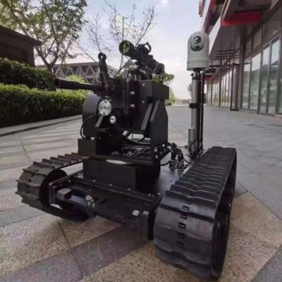 China With braking system and emergency stop switch armed attack anti-terrorism monitoring ROBOT robotic platform for sale