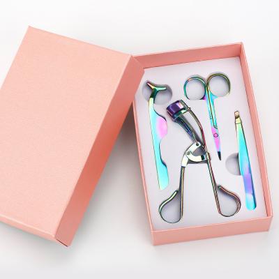 China Hot Selling Beginners Amazon Stainless Steel Eyelash Clip Set Beauty Eyebrow Repair Tool for sale