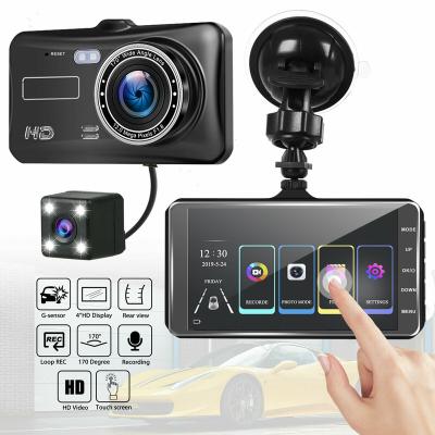 China NIGHT VISION IPS Touch Screen Car DVR Dual Lens HD 1080P Car DVR Dashcam Camera Touch Screen New Dash Cam VCR Camera for sale