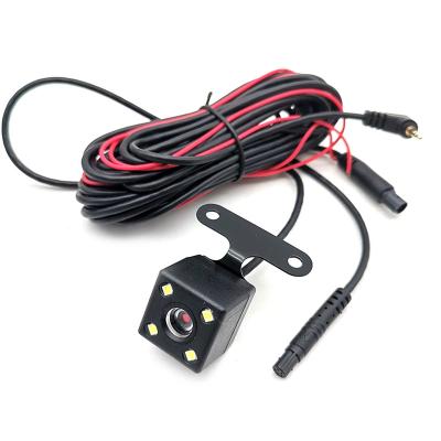 China 4 LED Car Rear View Camera Car Rear View Camera Night Vision Rear View Camera with 5 Pin Extension Cable for Dashcam for sale