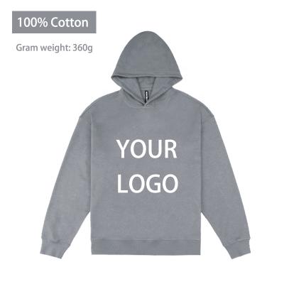 China Anti-wrinkle OEM Men's Hoodie Sweatshirt 100% Cotton Short Sleeve Printed Oversized Pullover Hoodies for sale