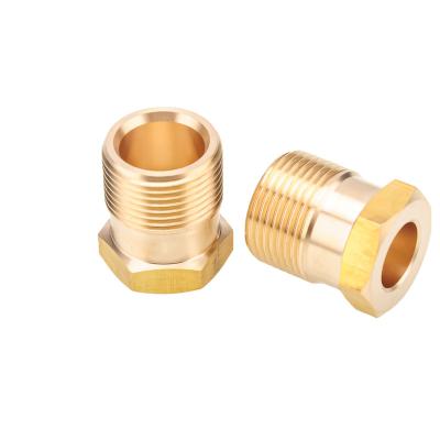 China Multiples Brass Joint Male To Female Thread Brass Pipe Connectors Coupler Adapter Fitting for sale