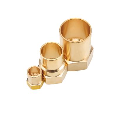 China Multiples Heavy Duty Thread Brass Reducers Hex Bushing Brass Fitting Pipe Brass Extention Bushing for sale