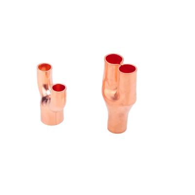 China Multiples Red copper Press Coupling Profile China Supplier Plumbing Red copper Pipe Fittings for sale