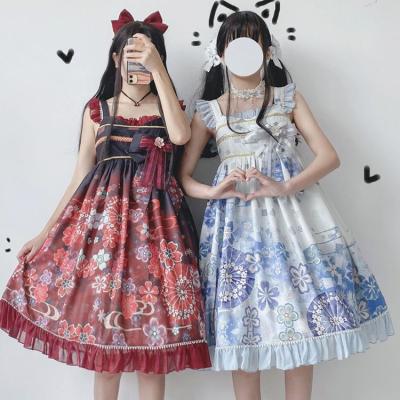 China Black White Spanish Lolita Princess Dress For 11 Years Girl Children Lolita Dress Chinese Elegant Beautifu Summer Lolita Vestido Boutique Women Jsk Daily Lolita Dress Girl Costume for sale