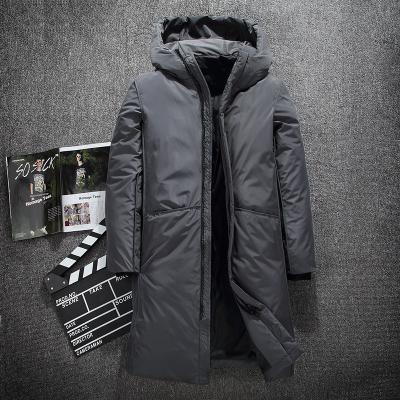 China Good Quality Winter Warm Down Coat Mens Daunenjacke Men Long Down Duck Jackets Hood for sale