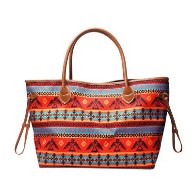 China New Embroidery Print Embroidery Set Zipper Purse Aztec Ethnic Tribal Cross Samoan Tribal Stripe Ladies - Polynesian Tribal Body Bag Bags for sale