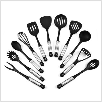 China Sustainable Handle Prograde 11 Piece Utensil Set Nylon Kitchen Tools Including Cooking Spoon Set Turner for sale