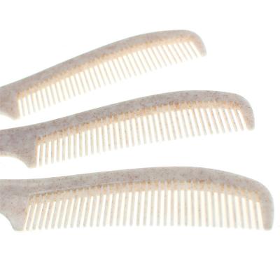 China For Home Use Cheap Personalized Wheat Straw Plastic Comb Anti Static Biodegradable Hair Comb for sale