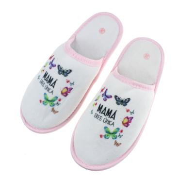 China High quality custom logo closed toe hotel/hotel slippers/airline home/travel disposable hotel slippers for sale