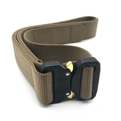 China Zinc Alloy +Nylon Outdoor Release Quickly With Adjustable Strong Pull And Casual Multi Function Nylon Military Tactical Army Belt for sale