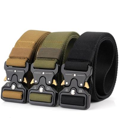 China +Zinc Alloy Nylon Outdoor Military Quick Release With Strong Pull Hug Most Popular Tactical Belt for sale