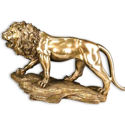 China Europe imitate outdoor house bronze brass material decoration or in the front of the door lion resin statue for sale