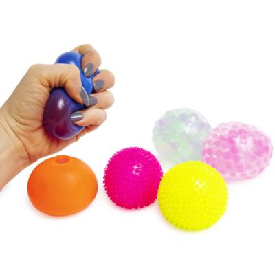 China Amazon Hot SALE Sensory Ball 6 Pack Logo Ball Squishy Squishy Toys Custom Ball Squeeze Relaxation For Autism Kids Sensory Toy Anti Stress for sale