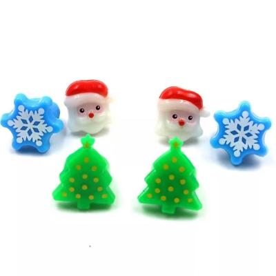 China Christmas Light 2022 Flashing Up LED Ring Glowing Flashing Ring Santa Claus Snowman Christmas Tree Toy Finger Lights for sale