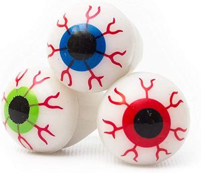 China 2022 gifts Halloween flashing tpr led finger lights flashing light ring flashing light up eyeball ring for sale