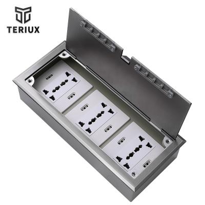 China Industrial Wholesale High Standard Open Type Ground Mounted Silver Socket Stainless Steel Socket Box for sale