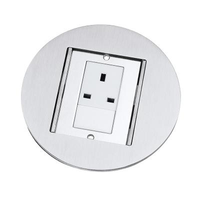 China Hospital Factory Price Floor Socket English Standard Stainless Steel Box Hidden Outlet Outlet for sale