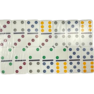 China Game Double 6 Color Dot Dominoes for sale