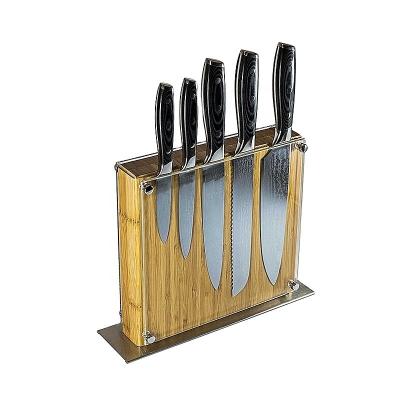 China Viable Professional Japanese 5pcs 67 VG-10 Steel Layers With Royal Handle Damascus Kitchen Knife Set The Group Of Ten for sale