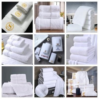 China Customized Logo Soft Absorbent 100% Cotton Face Hand Bath Hotel Towel for sale