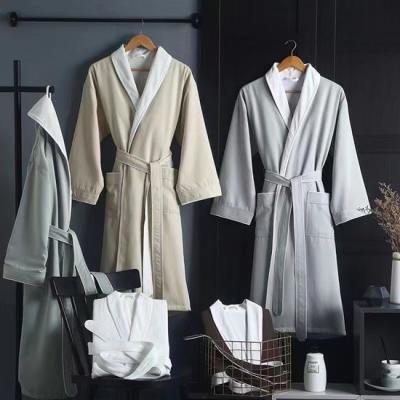 China Comfortable Cotton Bathrobe Hotel Cotton Bath Robe 3-5 Star Standard for sale