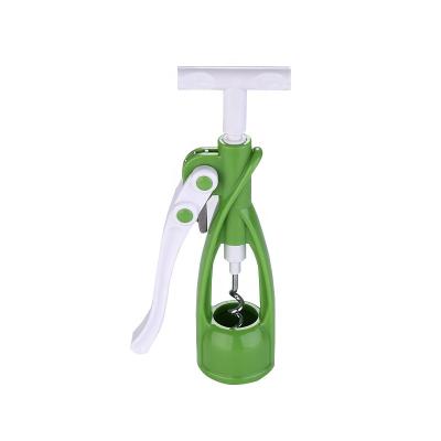 China New Design Viable Wholesale Plastic Bottle Stainless Steel Corkscrew Wine Opener for sale