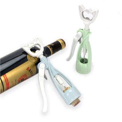 China Viable Fancy Goods Multifunctional Wing Plastic Corkscrew Beer Wine Bottle Opener for sale