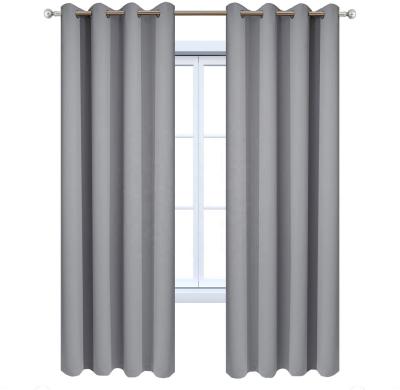 China Hot Selling Grommted Grommed Blackout Curtains Wholesale Grommets Curtain Supplied for sale