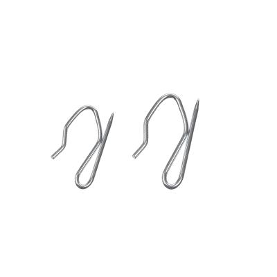 China Sharp Curtain Accessories 28mm 35mm Metal Curtain Hooks for sale