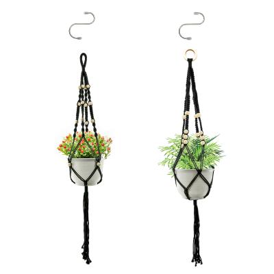 China Stylish Home Decor & Brightening Up Your Place Macrame Hanger, Simple Plant Hanger Macrame Plant Basket Hanging Pot Holder for sale