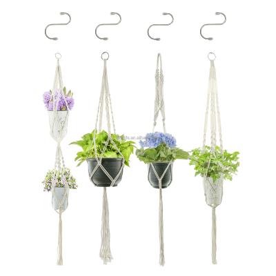 China Stylish Home Decor & Lighting Up Your Place DIY Large Plant Hanger Macrame Jute Spiral Macrame Air Plant Hanger Rack for Beginners for sale