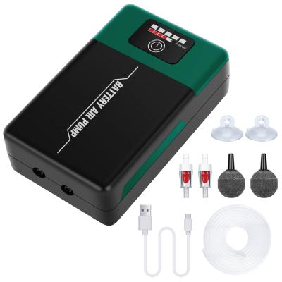 China Sustainable USB Cycle Oxygen Compressor Aquarium Battery For Fish Tank for sale