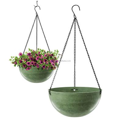 China Rifny Unbreakable Modern Hanging Planters , Large Wrought Iron Hanging Planters With Indoor Drainage for sale