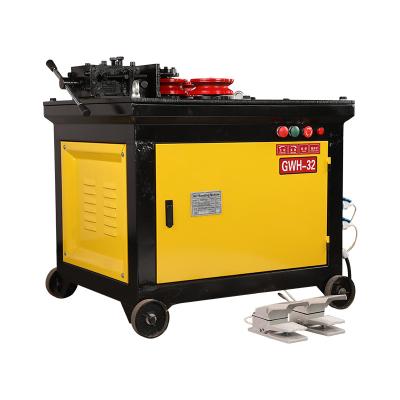 China Retail GWH32 Manual Wire / Steel Bar Spiral Bender Machine China for sale