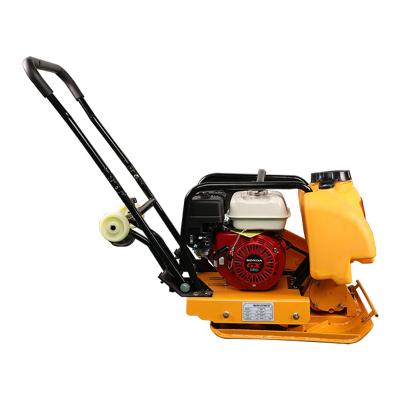 China Construction Material Stores C-90T 90kgs Gasoline / Gasoline / Diesel Flat Earth Compactor With Walking Wheels for sale