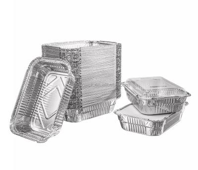 China Takeaway Food Packing Popular Disposable Foil Bake Pans Baking Tray Aluminium Food Foil Container for sale