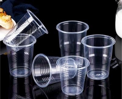 China Disposable Eco Friendly Clear disposable plastic drinking cup cold drink plastic cups for tea beverage for sale