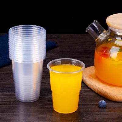 China Disposable Eco Friendly 5oz-32oz High quality hard disposable clear plastic cup for sale