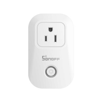 China Wifi Sonoff S20 USA Wifi Power Outlet Timer Outlet Smart App Voice Switch Remote Control Work With Alexa Google Home Ifttt for sale