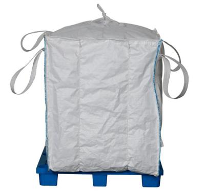 China Manufacturer U Panel Bulk Bag Breathable Chinese PP Woven Bag With Discharge Port 1 Ton Jumbo Bag for sale